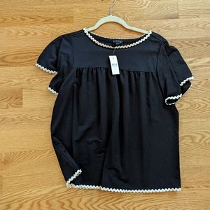 NWT Ann Taylor black shirt size M